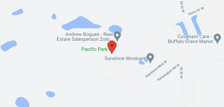 map of 1105 Pacific Circle W
